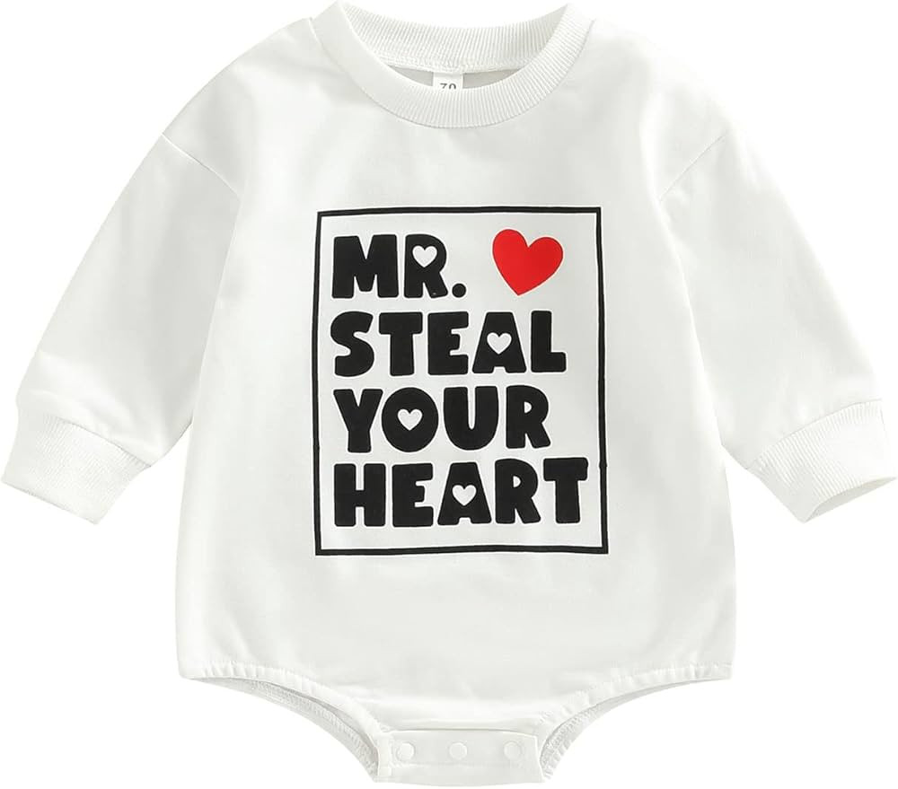 Newborn Baby Girl Boy Sweatshirt Romper Long Sleeve 0 3 6 12 18 Months Fall Winter Clothes | Amazon (US)