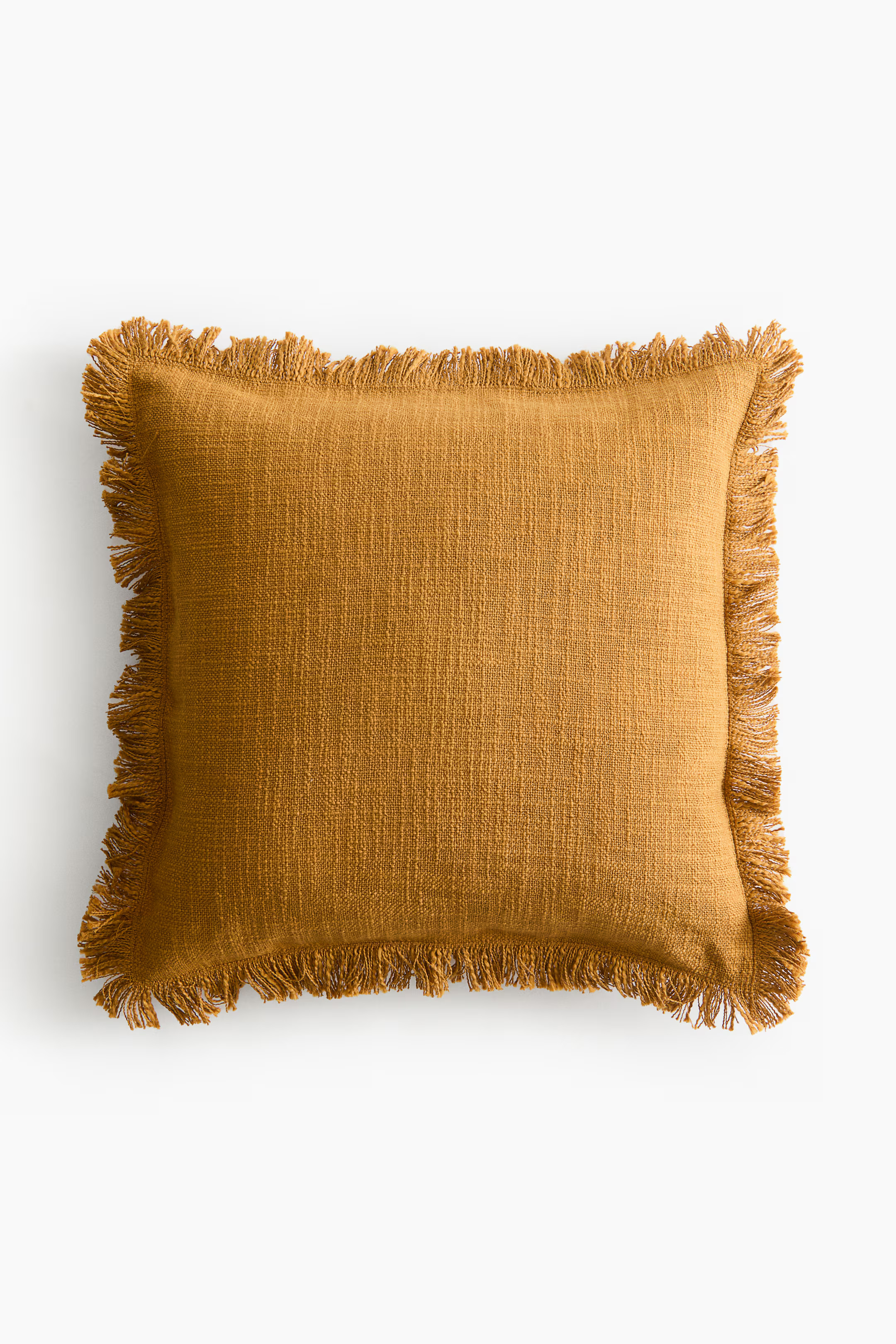 Slub-Weave Cushion Cover - Mustard yellow - Home All | H&M US | H&M (US + CA)