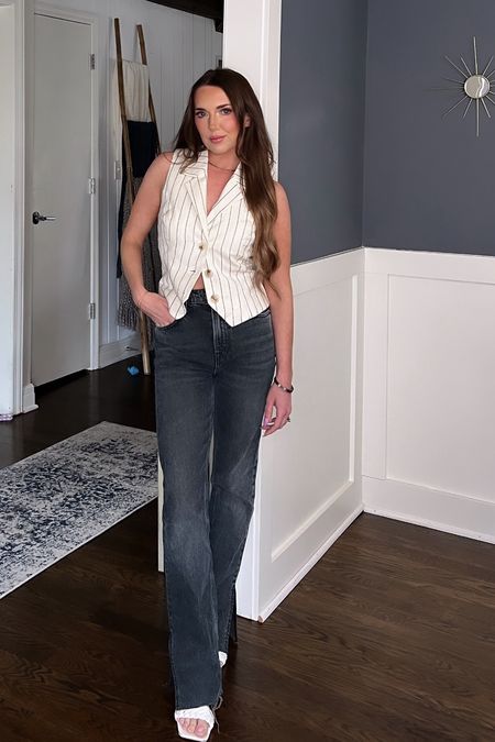 Loving the vest trend this spring! Wearing an XS in vest and a 24 in jeans.

#LTKworkwear #LTKstyletip