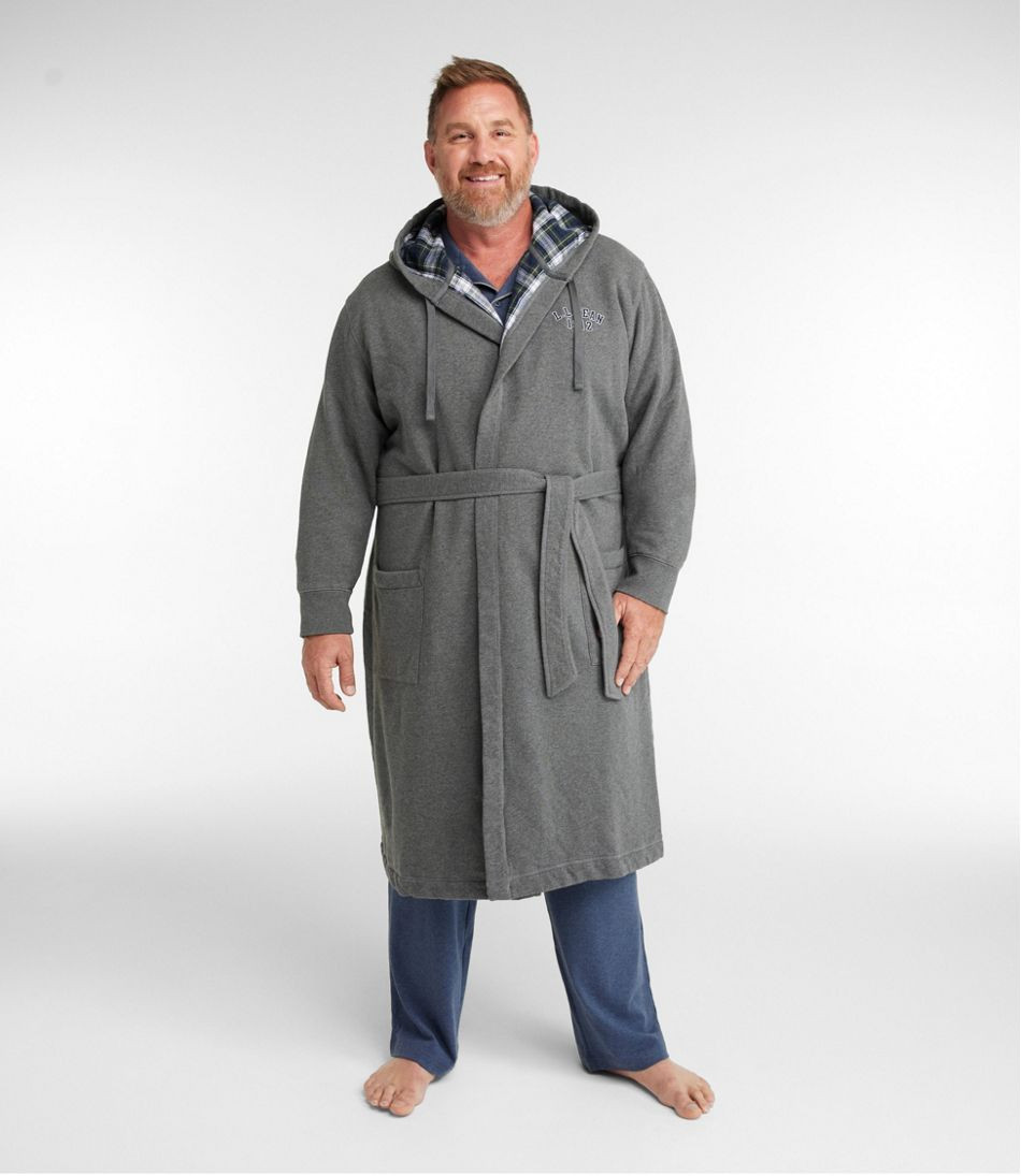 Men's Rugby Robe, Flannel-Lined, Hooded | L.L. Bean