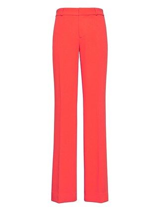 Banana Republic Womens Petite Logan Trouser-Fit Bi-Stretch Pant Coral Red Size 0 | Banana Republic CA