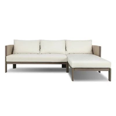 Belsize Outdoor 2PC Sectional-RAF Chaise-Vergo Cream | Wayfair North America