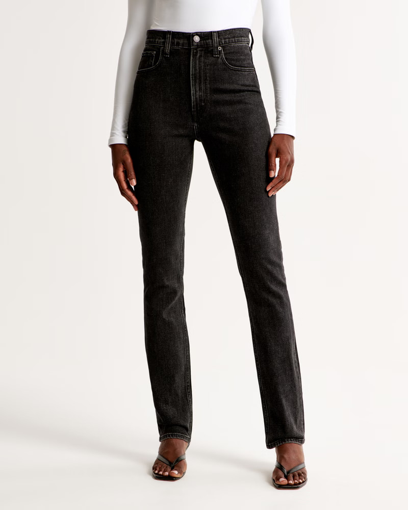Ultra High Rise 90s Slim Straight Jean | Abercrombie & Fitch (US)