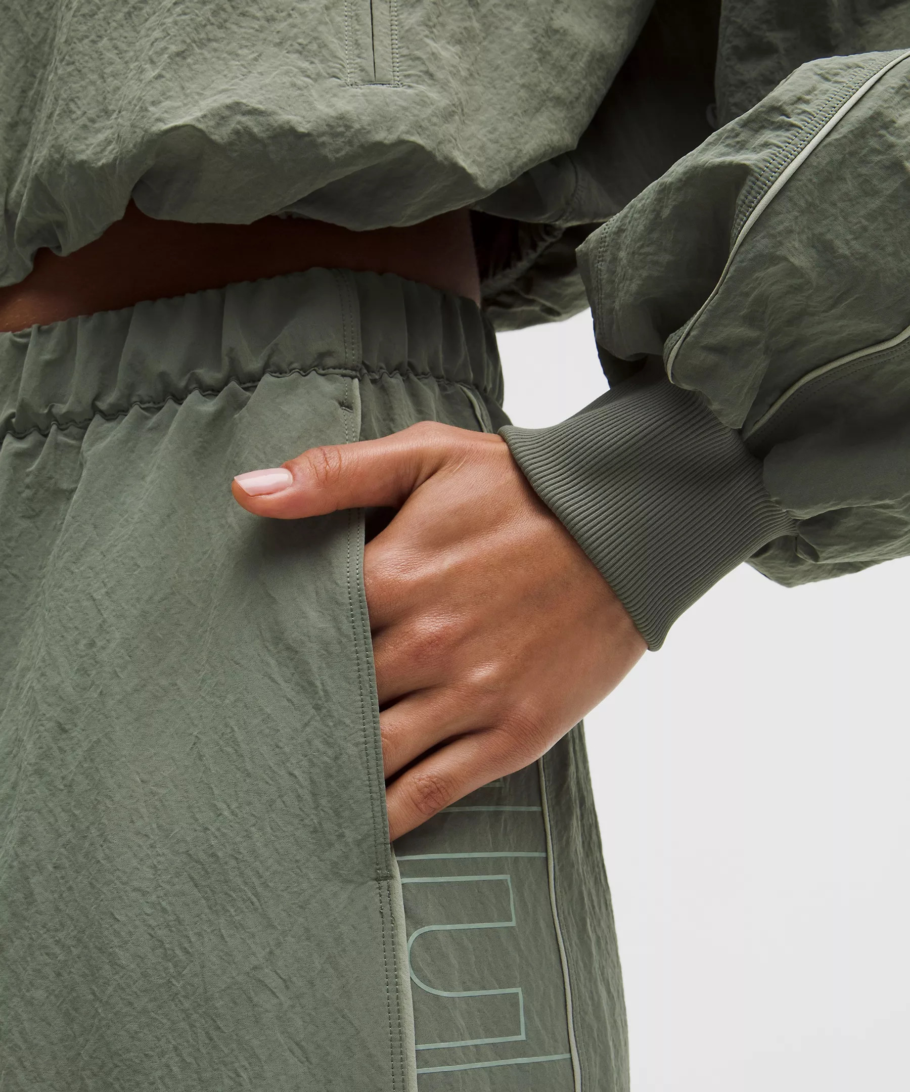 Crinkle Nylon Mid-Rise Track Pant | Lululemon (US)