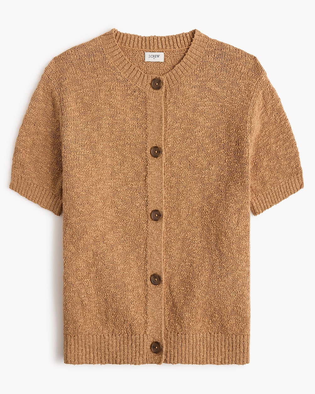 Short-sleeve slub cardigan sweater | J.Crew Factory