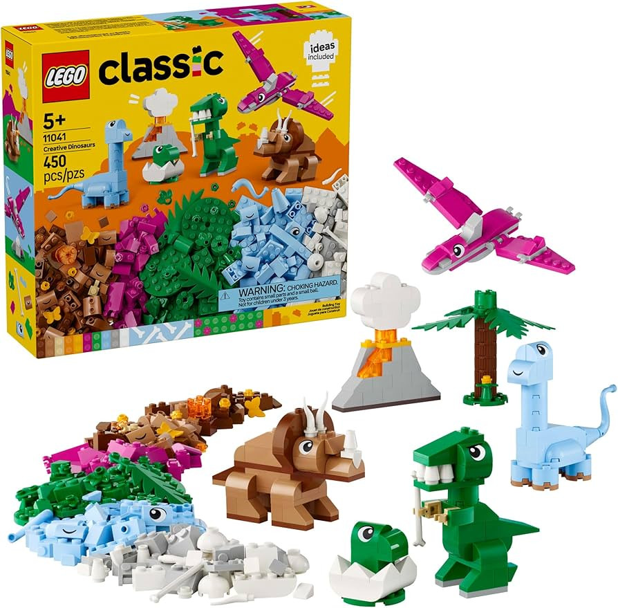 LEGO Classic Creative Dinosaurs Toy - Building Blocks Toy for Kids, Boys and Girls, Ages 5+ - Lea... | Amazon (US)