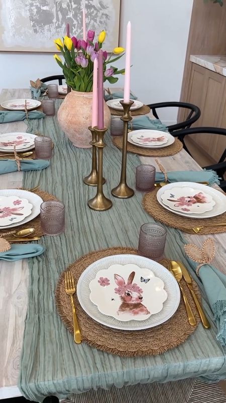 Easter table decor/ Easter table scape/ spring decor 



#LTKhome #LTKSeasonal