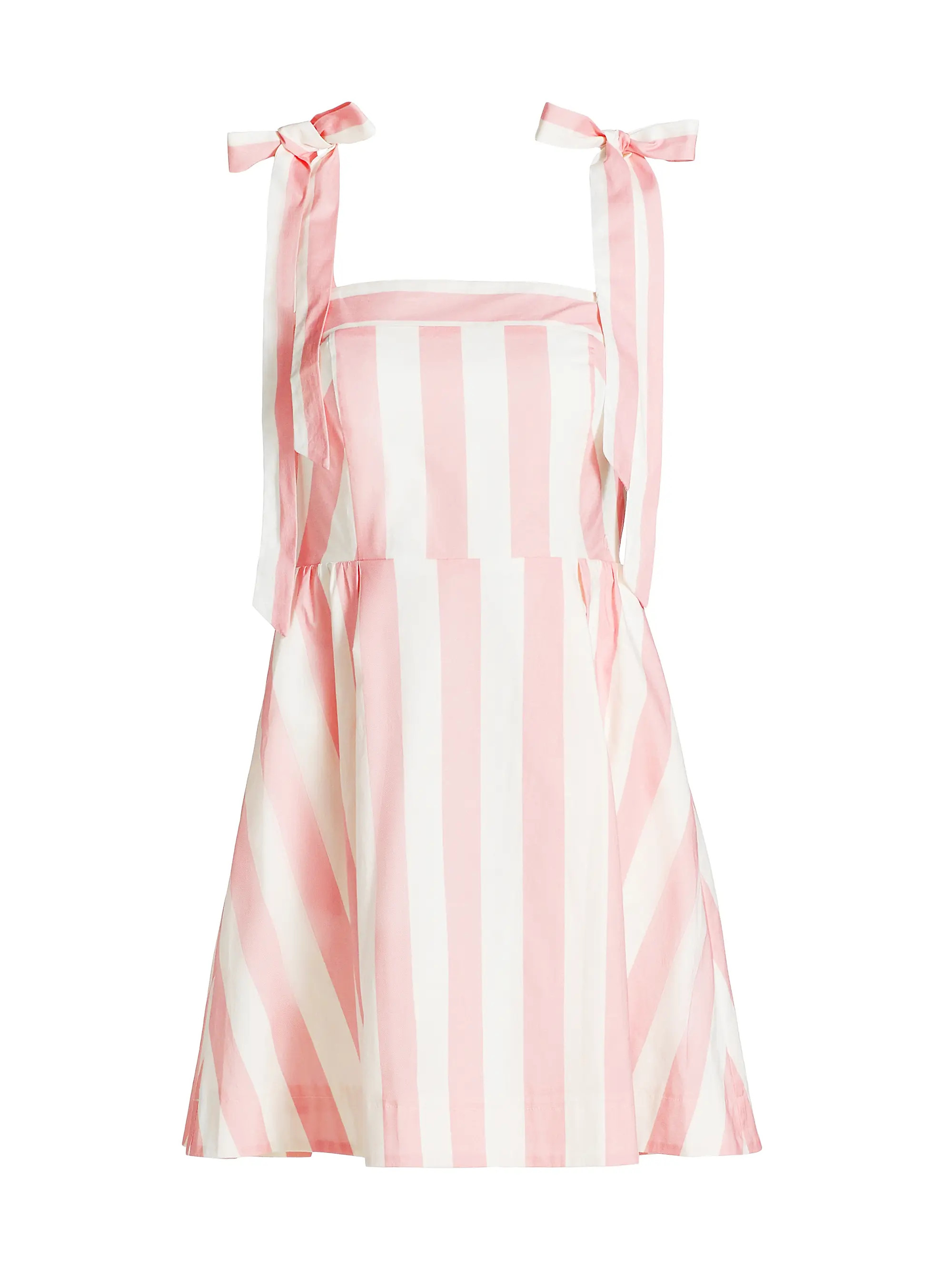 Cabana Stripe Tie-Strap Minidress | Saks Fifth Avenue