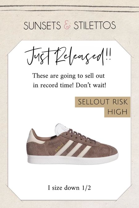 Adidas gazelle sneakers just released! These will sell out in no time!

#LTKStyleTip #LTKFindsUnder100 #LTKShoeCrush