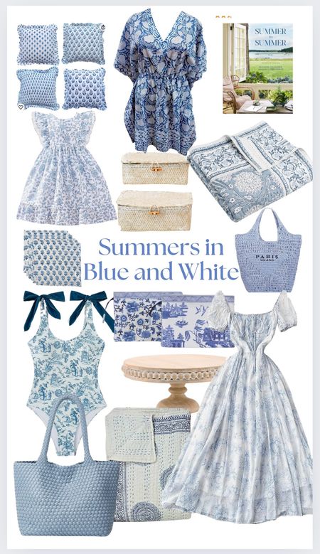 Love a blue and white look! My house is totally this palate! 

#LTKOver40 #LTKHome #LTKMidsize