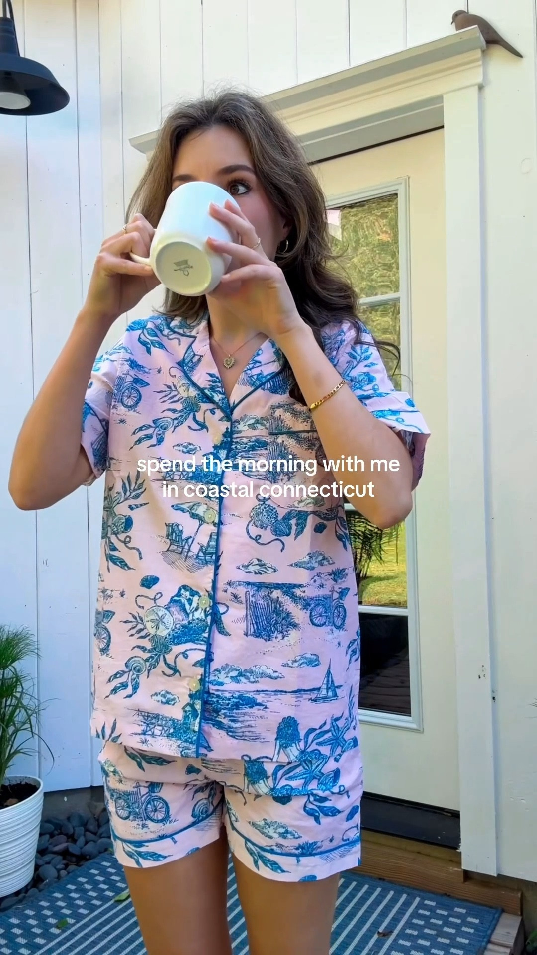 Cooling off in Connecticut in my new PrintFresh pjs! Their new mermaid toile pattern is adorable and SO soft - wearing XXS! 🧜‍♀️

#LTKSeasonal #LTKTravel #LTKPetite