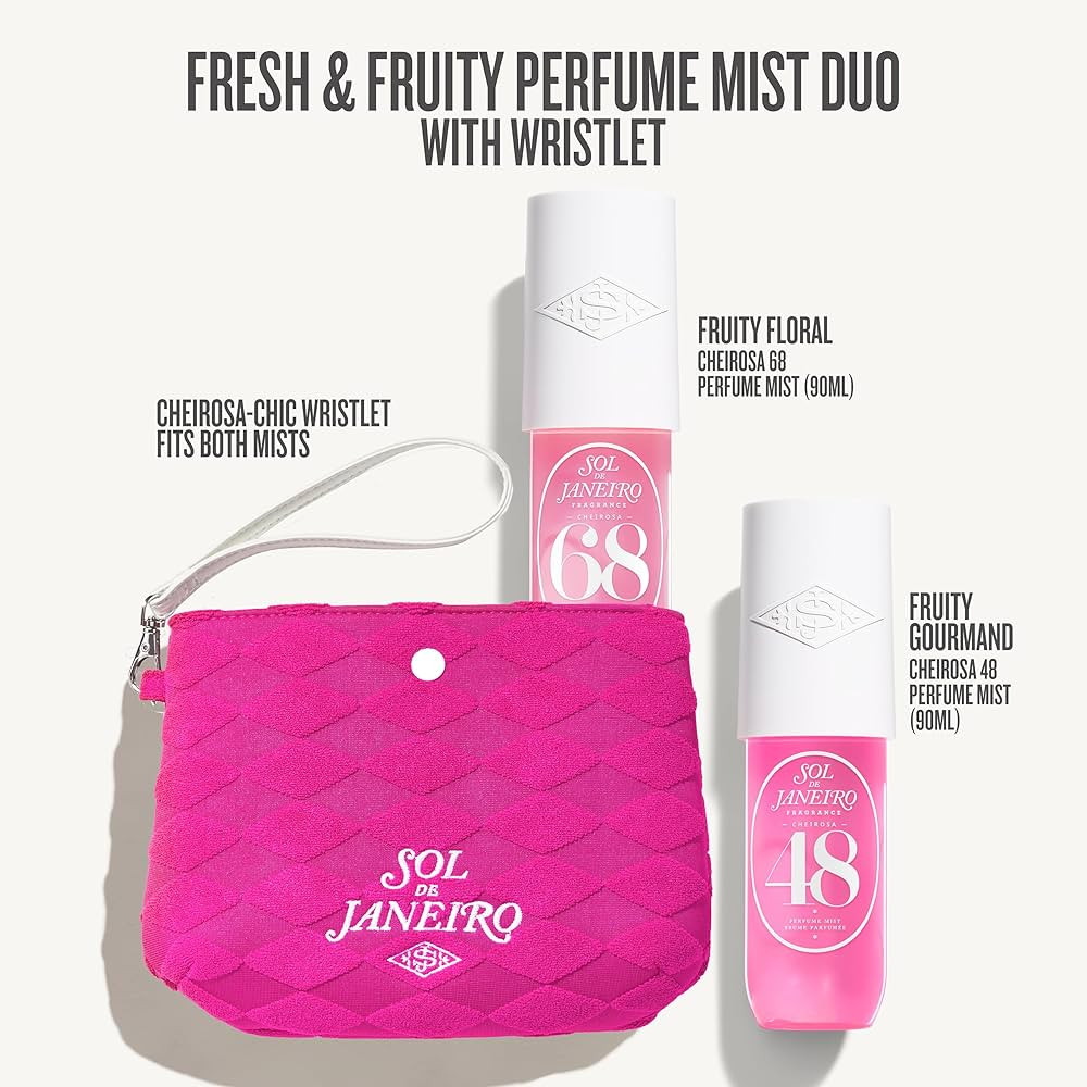 Sol de Janeiro Giftable Set | Two Travel Size Hair & Body Fragrance Mist with Pink Pouch | Cheiro... | Amazon (US)