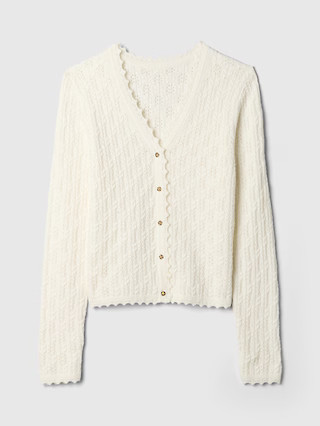 CashSoft Pointelle Cardigan | Gap (US)