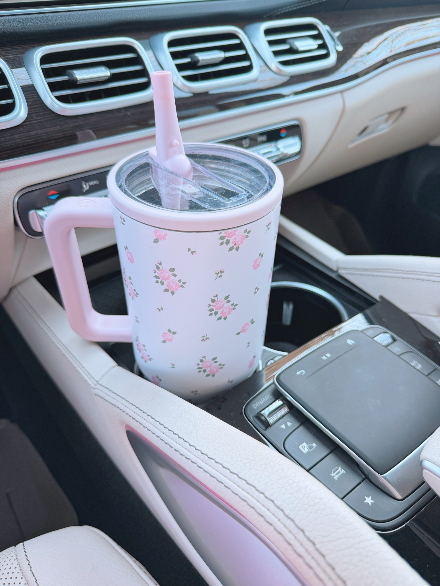 Literally my favorite 40 oz tumbler not only bc of the pretty pink rosettes but bc its leak proof! Perfect for the car and to throw into your diaper or mom bag on the go! 

#LTKFindsUnder50 #LTKActive #LTKmomlife
