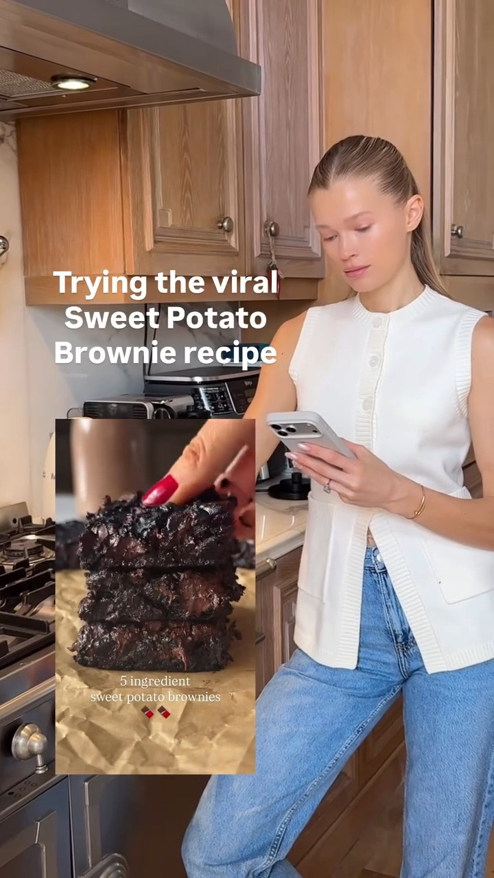 Viral 5 ingredient Sweet Potato Brownie Recipe 🍫 Wait until the end for my full reaction...but I definitely think these are my new favorite 

#viralrecipe #brownies #healthybrownies 

#LTKfitnessgoals #LTKfoodie