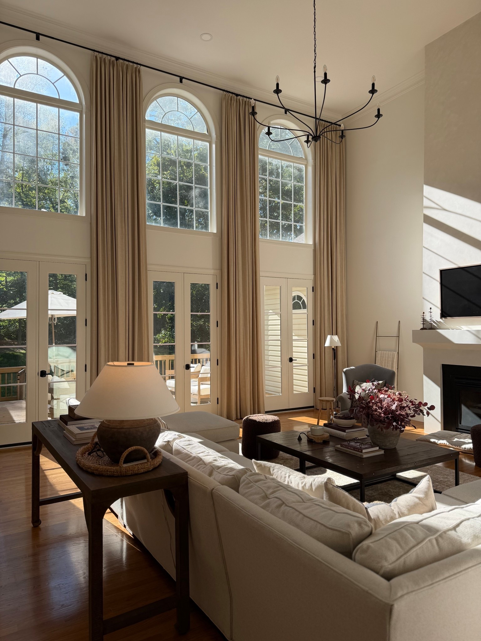 Homerilla Curtains Custom drapery just transformed our living room into the coziest room in the house!

Lillie linen
Light khaki
No liner
Memory trained
Triple pleated

Use code KRGI17 for a discount on your order!

#LTKSaleAlert #LTKHome #LTKHalloween