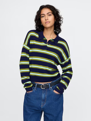 CashSoft Relaxed Polo Sweater | Gap (US)