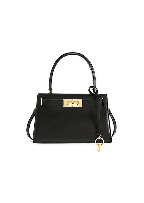 Tory Burch Women's Petite Lee Radziwill Leather Satchel - Black | Saks Fifth Avenue