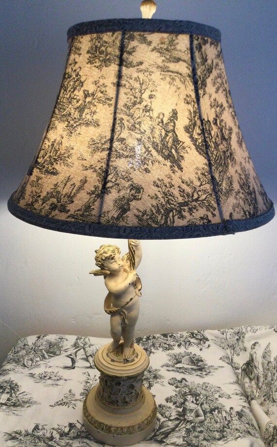 Vintage FRENCH COUNTRY TOILE Large Lampshade Provincial French | Etsy | Etsy (US)