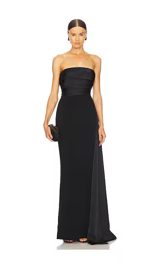 Amira Gown in Black | Revolve Clothing (Global)