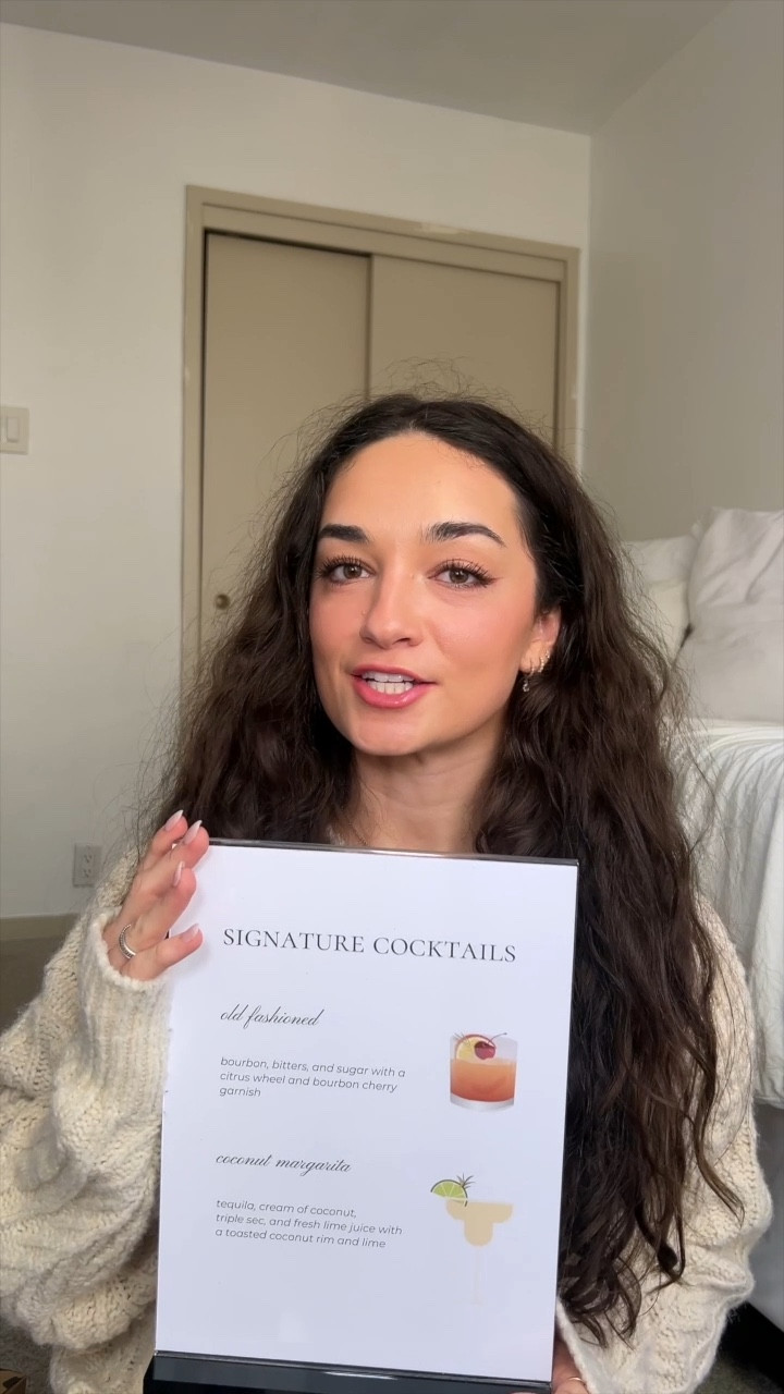 how I DIY’d our bar signage for our wedding using canva! linking the acrylic signs and napkins here 🤍

#LTKfindsunder50 #LTKVideo #LTKwedding