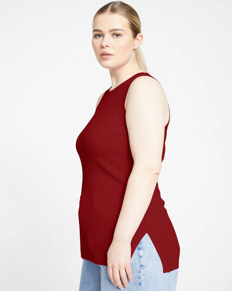 Knitted High Neck TankSangria | Universal Standard