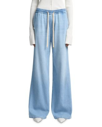Drawstring High Rise Wide Leg Jeans in Hana | Bloomingdale's (US)