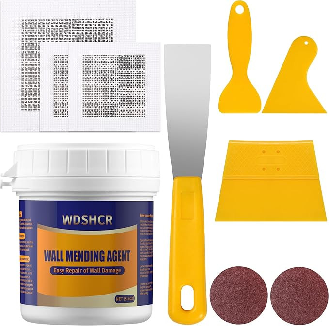 Drywall Repair Kit Drywall Hole Repair Patch Kits Wall Spackle Repair Paste with 8.5OZ White Wall... | Amazon (US)