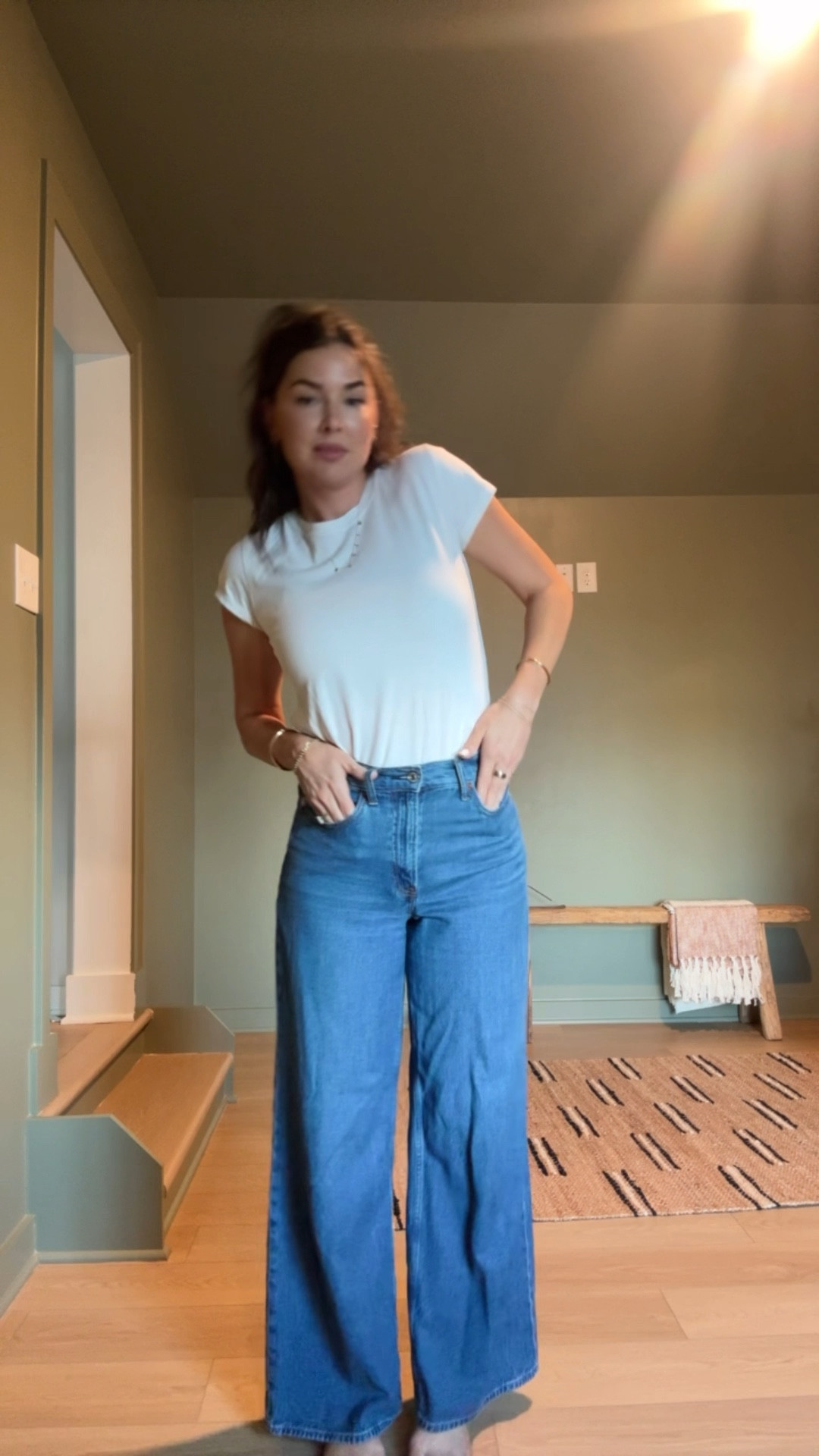 Abercrombie sale is live 8/6! 30-50% off jeans with a stackable 15% off with code DENIMAF 20% off almost everything else. 😍

These are my favorite jeans from A&F 😍 the color, the fit, they feel nice and light (not too heavy and stiff). I wear allll the time! They are the wide leg high rise