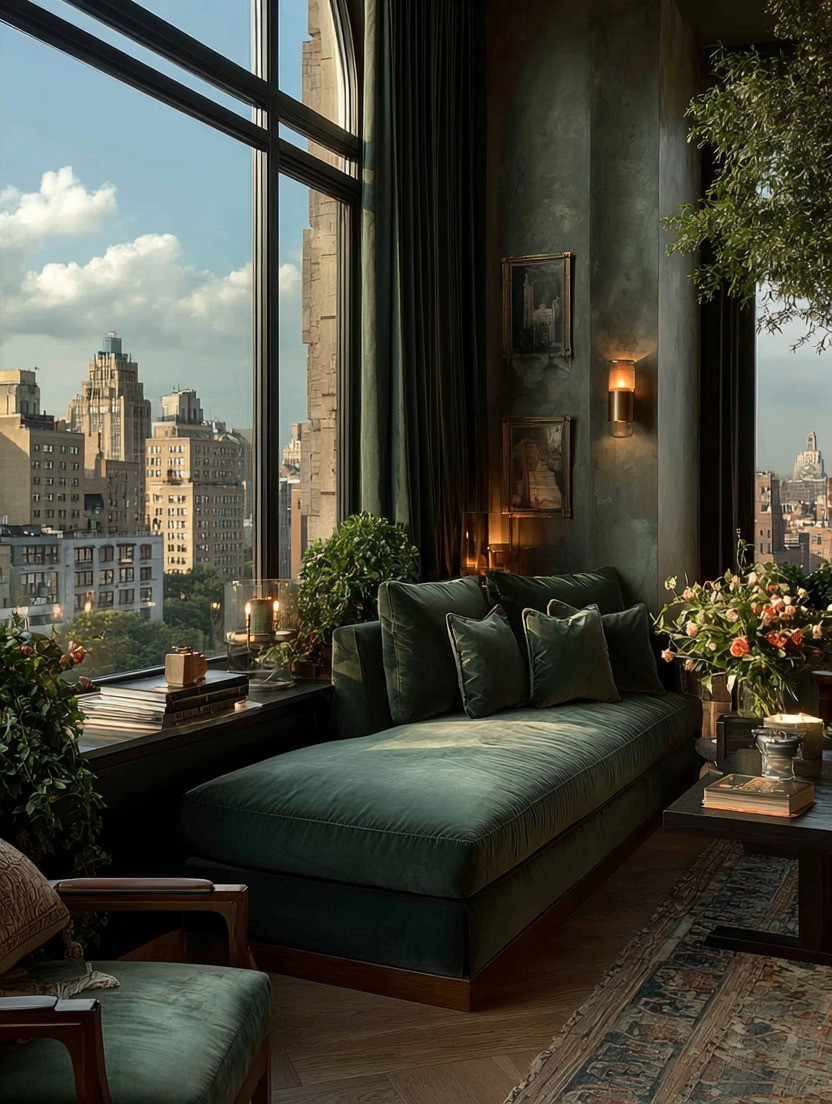 Have a corner with a window and don’t know what to do with it?

This is your answer.

Add a deep teal velvet lounge chair and pair it with floor-length velvet curtains in the same rich tone. Let the sunlight pour in and do the rest. The result? Instant London apartment elegance.

There’s something powerful about monochromatic layering.
Velvet on velvet.
Deep green against natural light.
Soft shadows dancing across the fabric.

This teal-green hue feels grounded and luxurious at the same time. It’s dramatic without being loud. Cozy without feeling heavy. When the sunlight hits the velvet, it creates dimension and movement that makes the entire corner feel intentional and designer-curated.

You don’t need to redesign the entire room.

Just one sculptural lounge chair.
One pair of floor-length velvet curtains.
One beautiful window.

And suddenly, you have a reading nook that feels like a boutique hotel suite overlooking the city.

This is how you create atmosphere.

#LondonApartmentStyle #VelvetDecor #TealInteriors #LuxuryLivingRoom #WindowCornerInspo #MoodyInteriors #VelvetCurtains #HomeUpgrade #StatementSeating #ElegantInteriors 

 #LTKHome