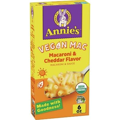 Annie's Organic Vegan Mac Cheddar Flavor - 6oz | Target