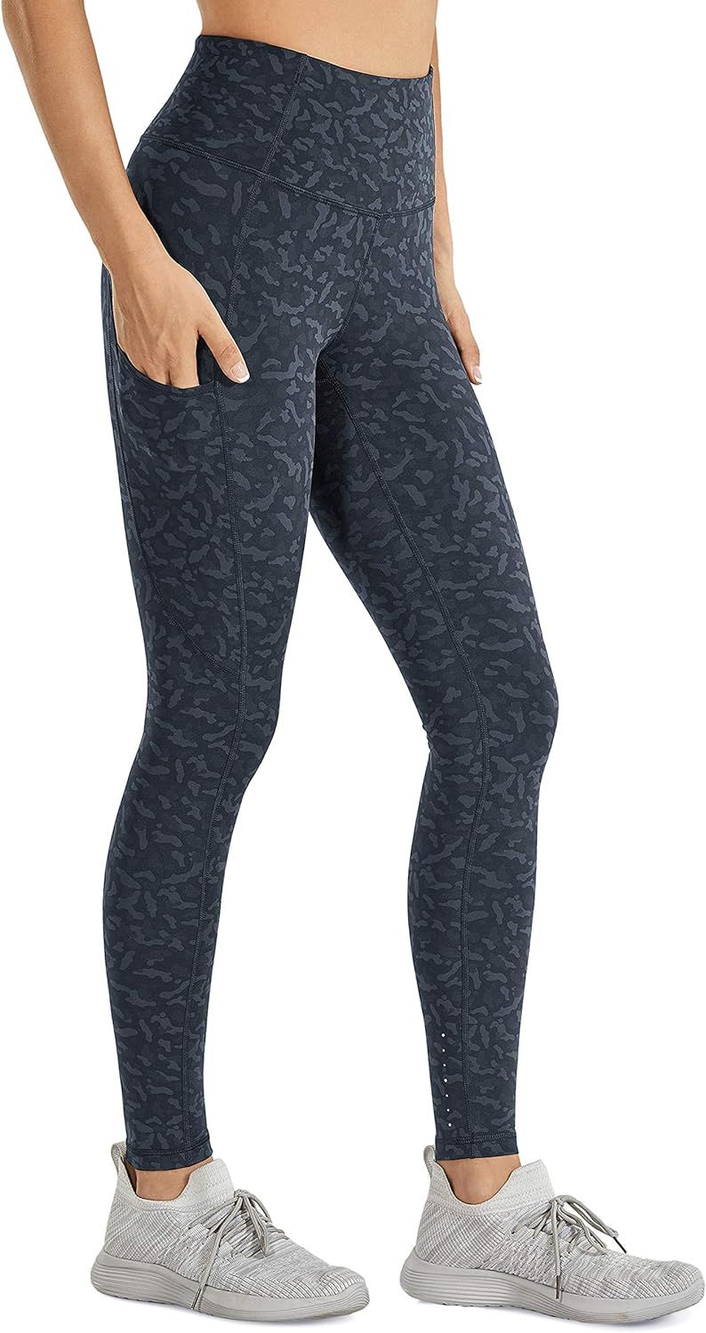 CRZ YOGA Women's High Waisted Yoga Pants with Pockets Naked Feeling Workout Leggings - 25 Inches | Amazon (US)