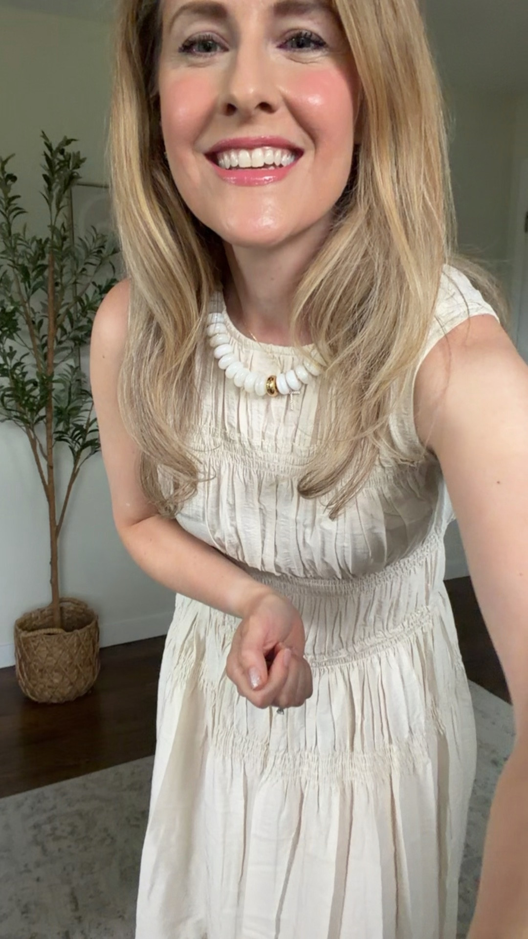 This dress is so pretty and romantic yet modern. Love! I did size up to a medium. #walmartfashion

#LTKOver40 #LTKSeasonal