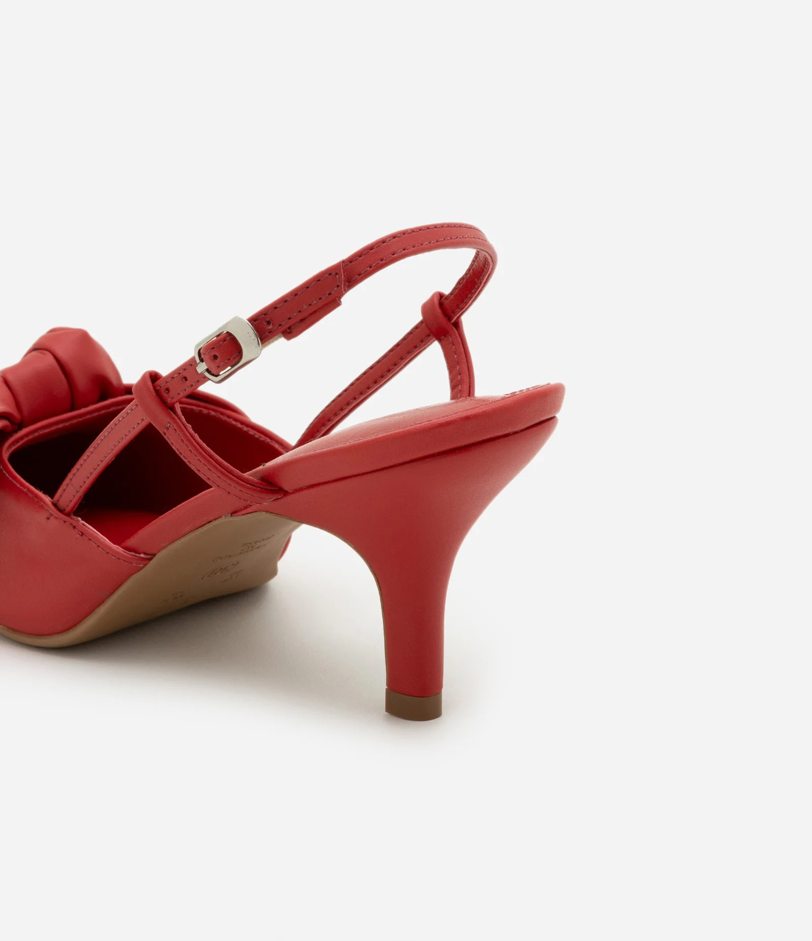 Sapato Scarpin Slingback com Laço Aplicado Bege - Lojas Renner | Renner (BR)