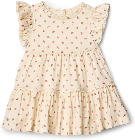 Amazon Essentials x Sofia Grainge Toddler and Baby Girls' Woven Ruffle Sleeve Dress | Amazon (US)