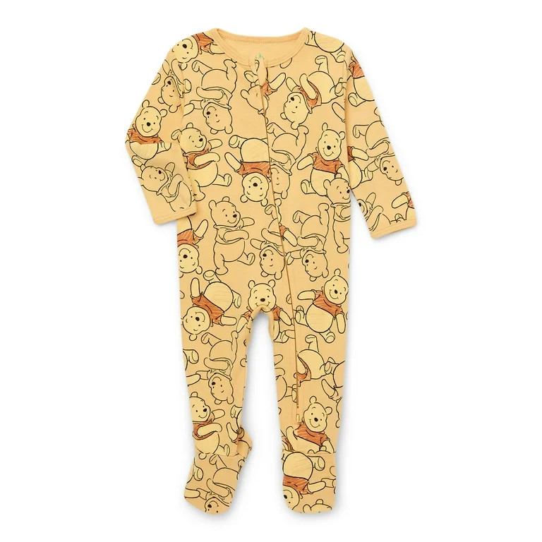 Character Baby Two-Way Zip Front Footed Sleep N Play Pajamas, Sizes Newborn-6/9 Months | Walmart (US)