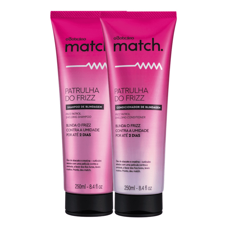 Combo Match Patrulha do Frizz: Shampoo + Condicionador | oBoticario (BR)