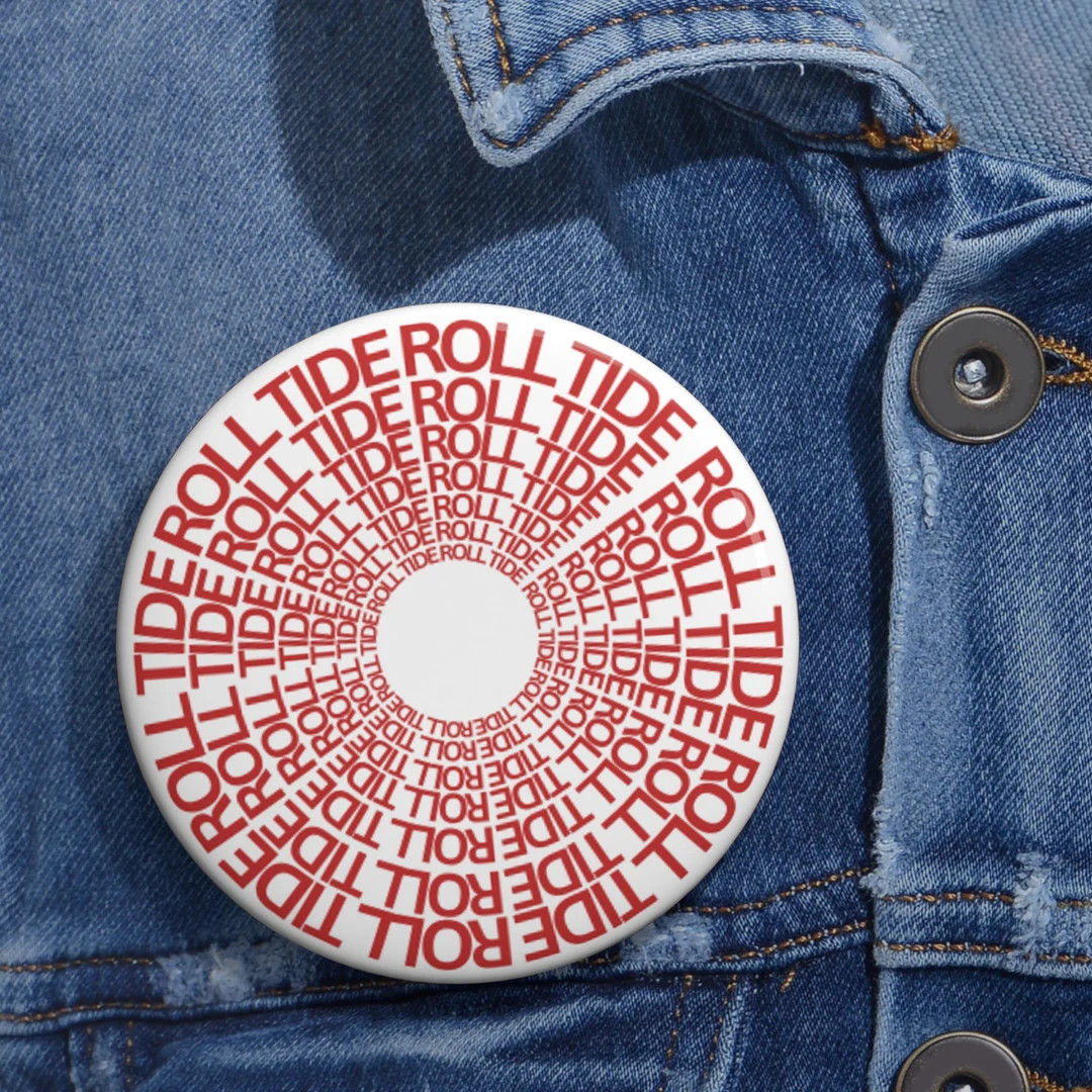 ROLL TIDE Circle Button - Etsy | Etsy (US)