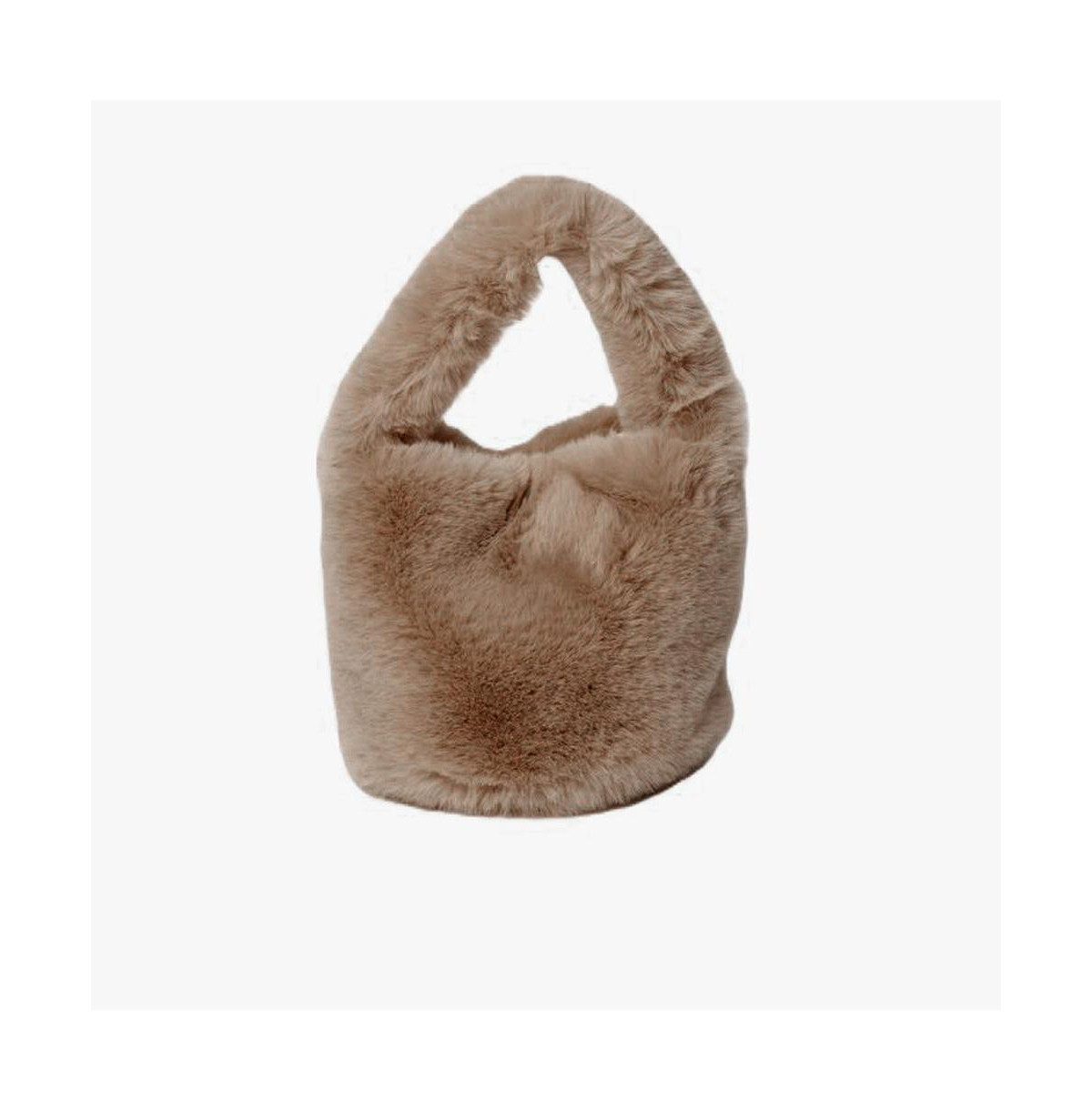Hat Attack Faux Fur Mini Bag - Tan | Macy's