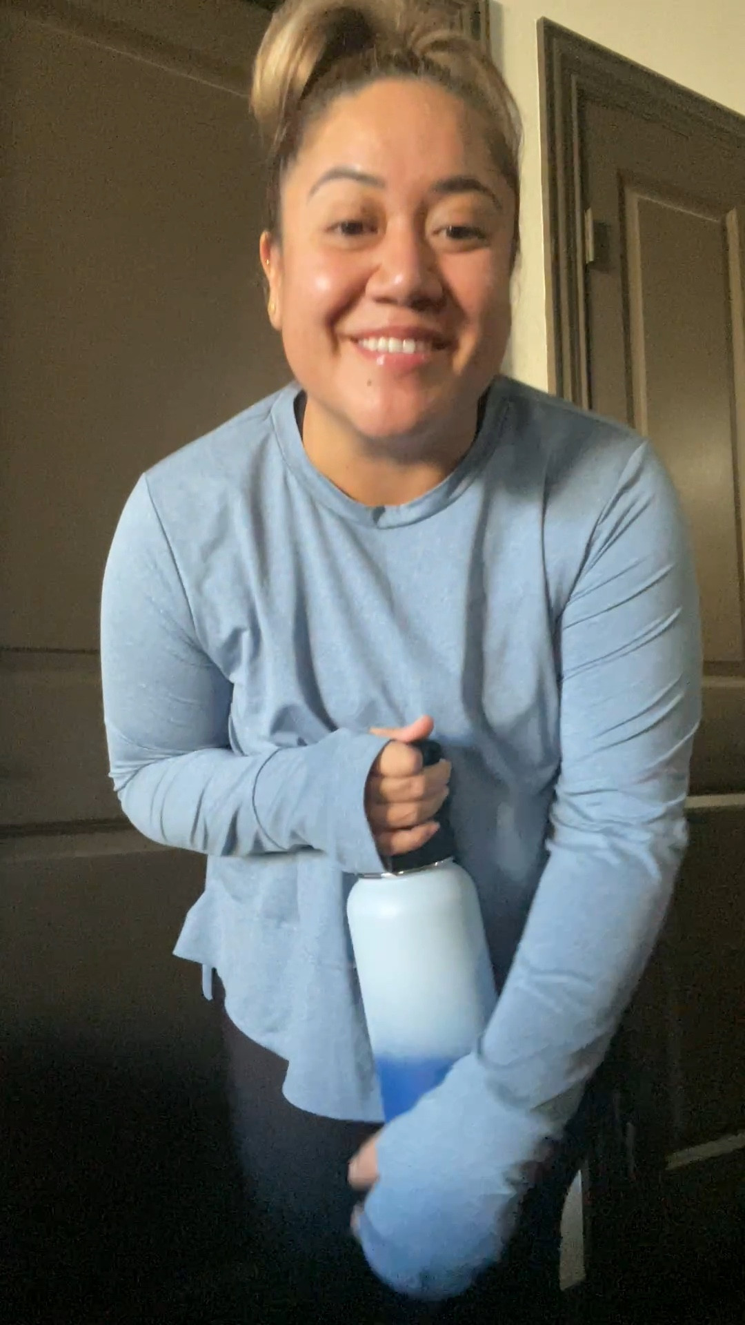 Cool morning jog with my puppy with an Old Navy jumpsuit and long sleeve top. I accidentally matched my OnCloud water resisted shoes with my Amazon water bottle! I also brought a visor!

#LTKFitness #LTKMidsize #LTKActive