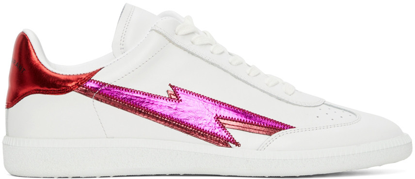 White & Pink Bryce Sneakers | SSENSE