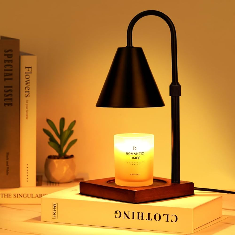 Modern Candle Warmer Lamp with Timer, Dimmable Candle Lamp Warmer, Birthday Gifts for Women, Blac... | Amazon (CA)
