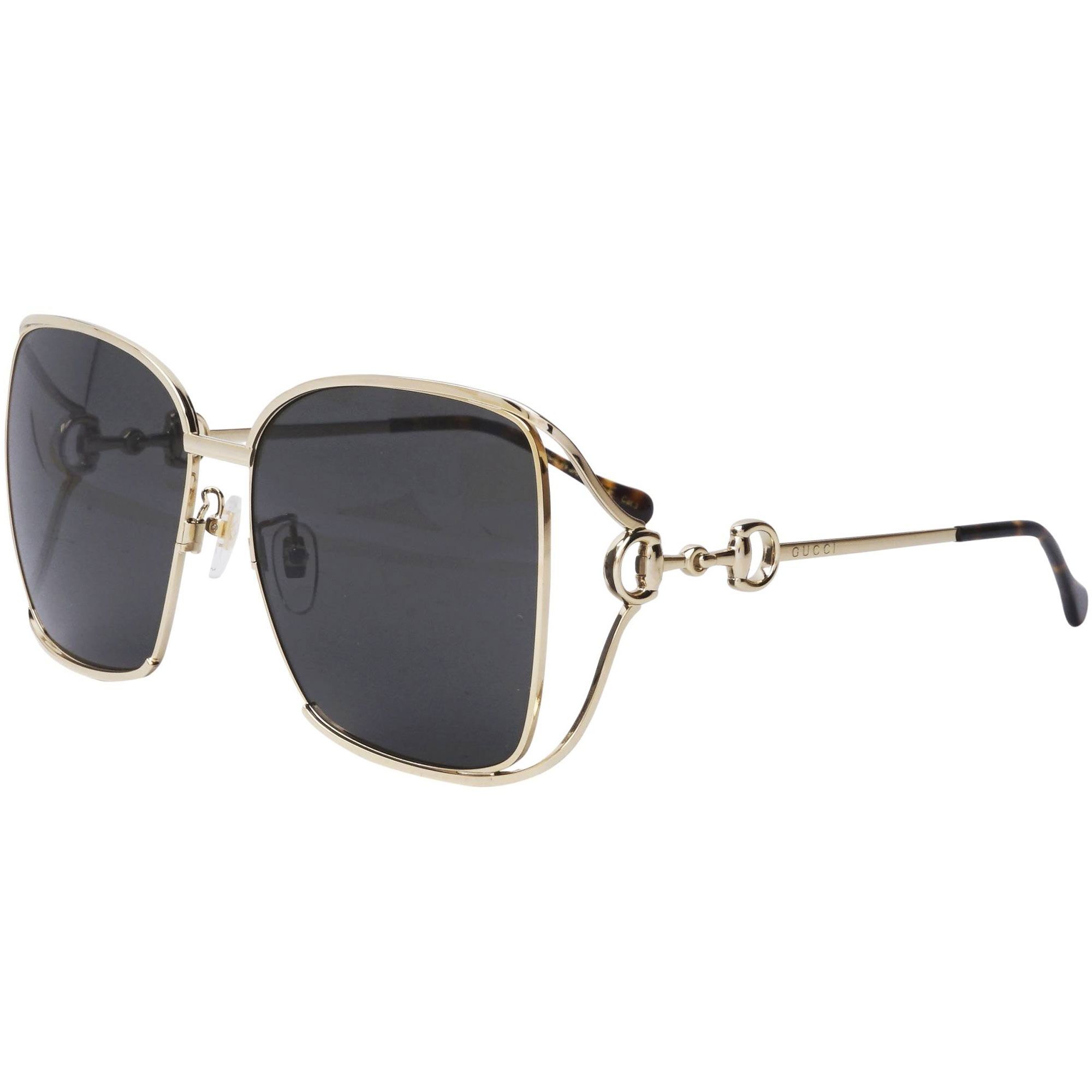Gucci GG1020S 002 Women's Full Rim Gold Metal Frame Sunglasses | Walmart (US)