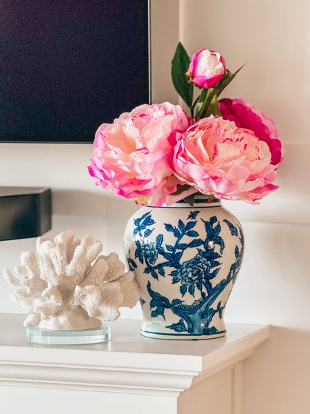I love peonies; they are one of my favorite flowers. But fresh flowers die so quickly, so I recently found these gorgeous peony stems at Micheals. Love them! 

#LTKSeasonal #LTKhome #LTKsalealert