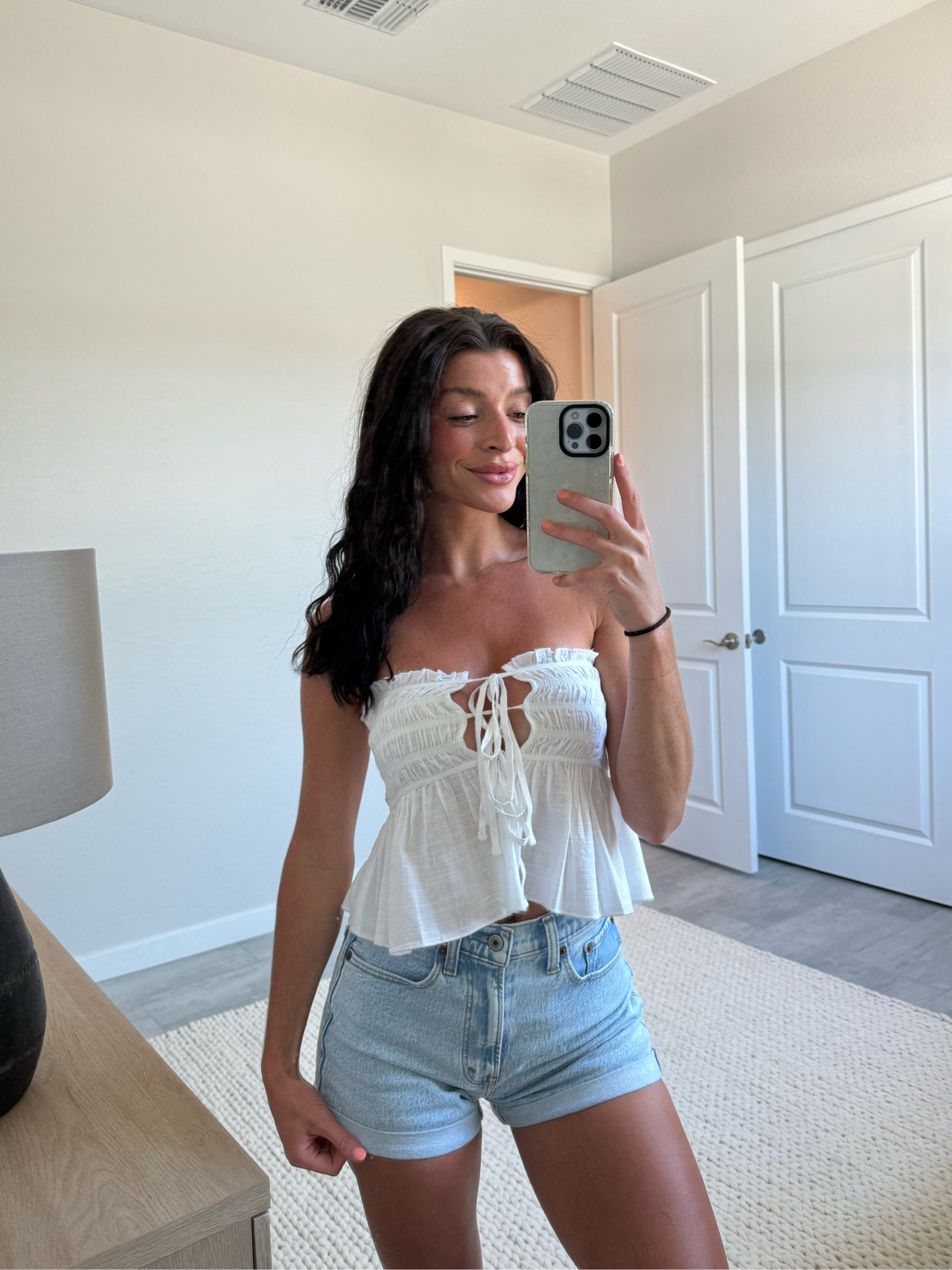 small in top / 23 in shorts
