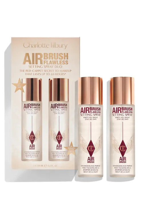 Charlotte Tilbury Airbrush Flawless Finish Setting Spray Duo $76 Value at Nordstrom | Nordstrom