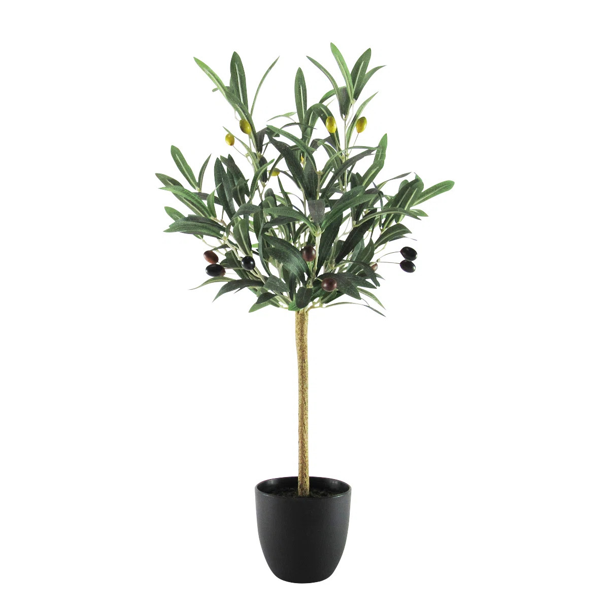 Primrue 24" Petite Artificial Olive Tree in Pot & Reviews | Wayfair | Wayfair North America