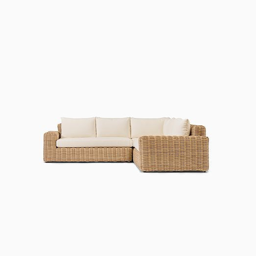 Westport Outdoor 3-Piece L-Shaped Sectional (108") | West Elm (US)