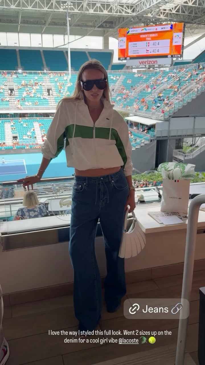 I love the way I styled this full look. Went 2 sizes up on the denim for a cool girl vibe @lacoste 🐊 🎾

#LTKootd #LTKActive #LTKdayinmylife