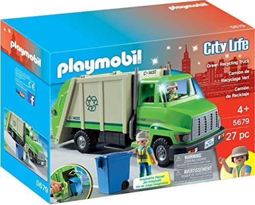 PLAYMOBIL Green Recycling Truck | Amazon (US)